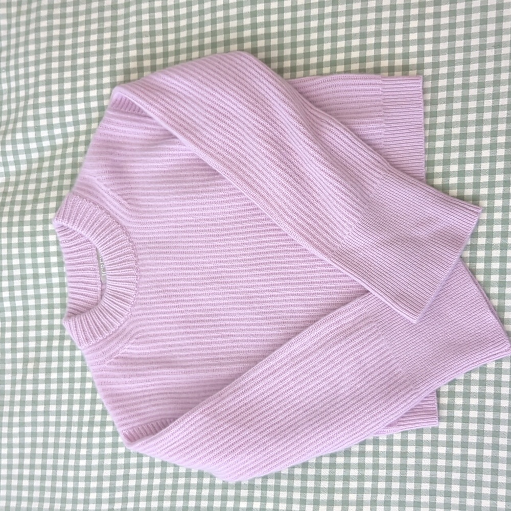 J.Crew Ribbed Cashmere Cropped Sweater XXS